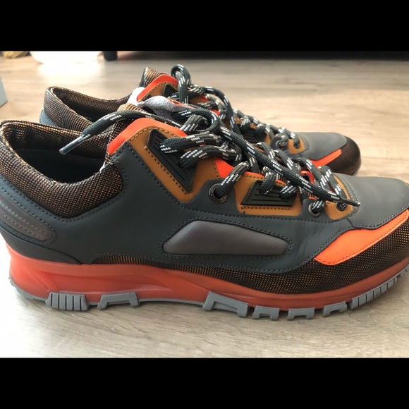 Men’s Lanvin grey/ orange trainers, size 11 us - Picture 1 of 8